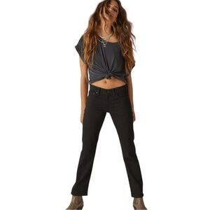 Lucky Brand Black Sweet Jean Boot Denim Jeans